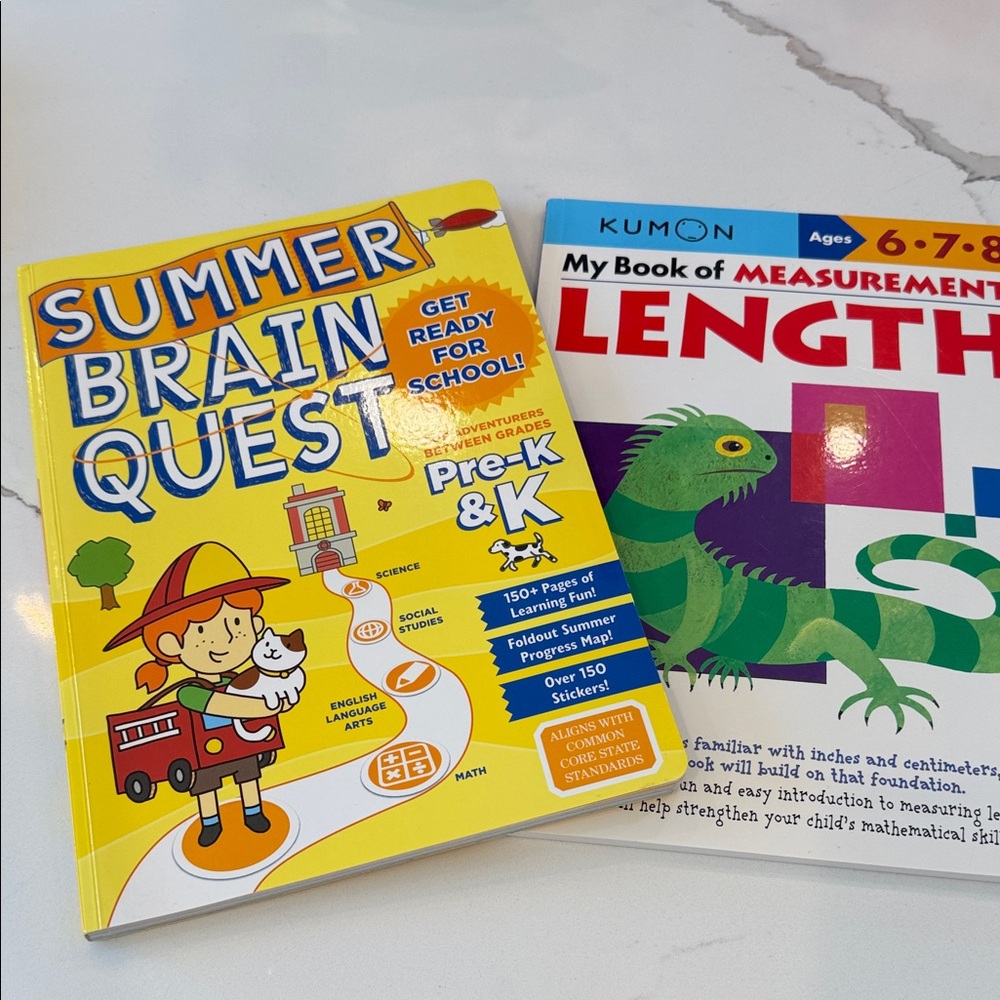 Summer Brain Quest Pre-K & K Learning Book - Yellow